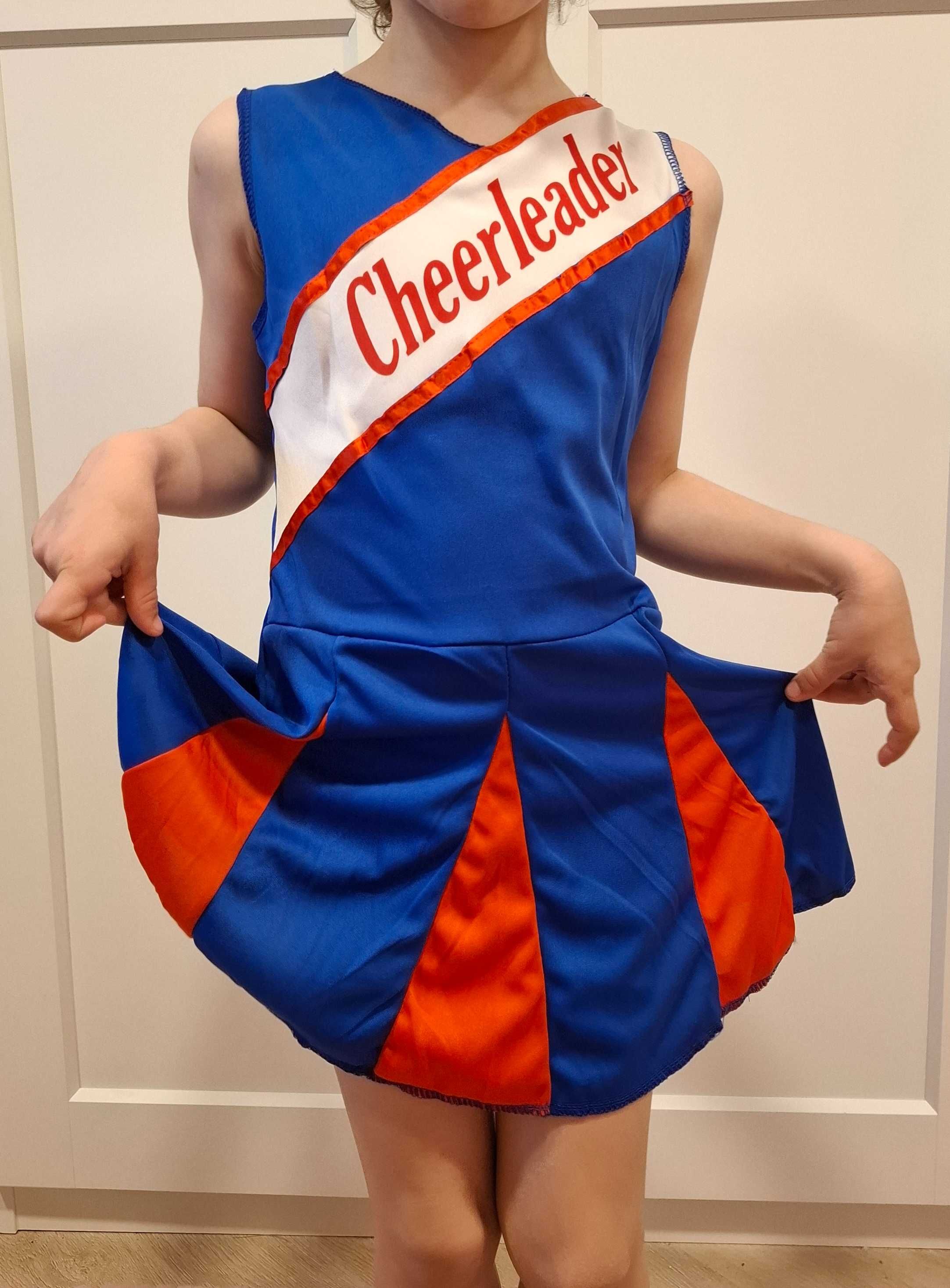 Strój Kostium Przebranie cheerleaderka Cziliderki Sukienka Widmann 128