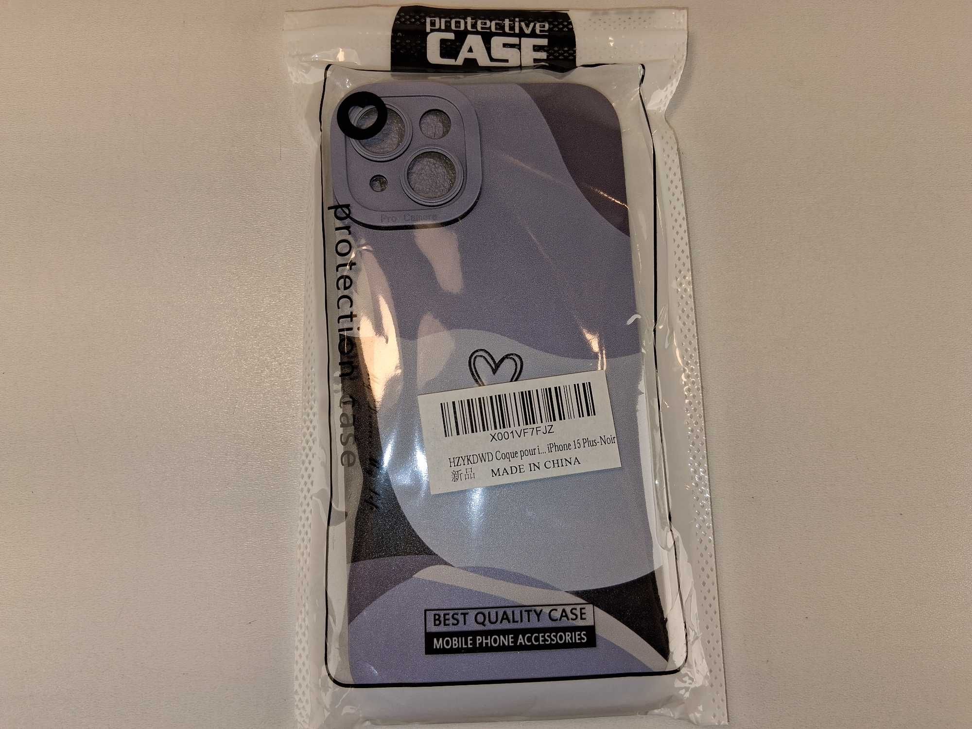 E093 Etui Ochronne na iPhone 15 Plus Fioletowe Nowe Pokrowiec CASE