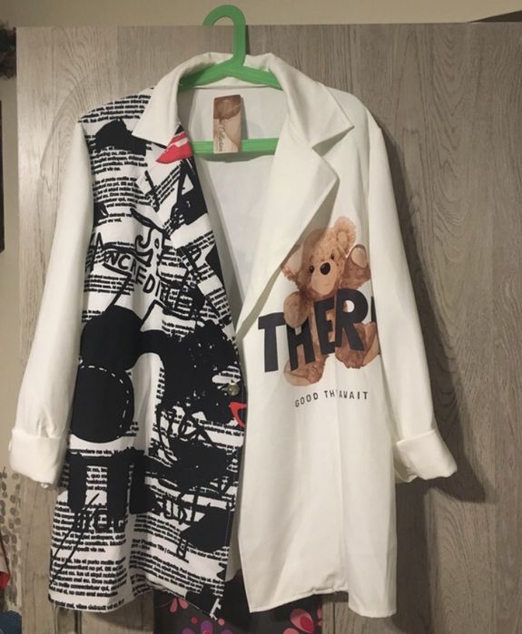 New Collection Made in Italy marynarka Bear miś