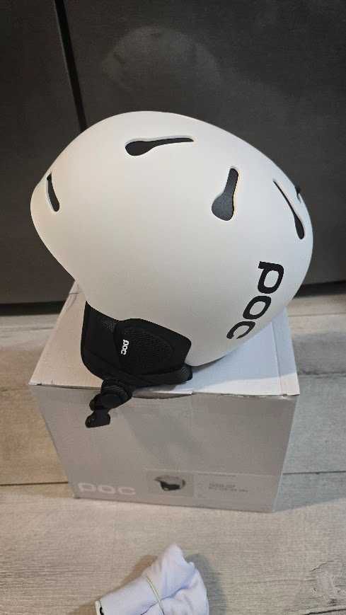 Kask narciarski Uniwersalny Unisex POC Auric Cut Matt White ML 55-58cm