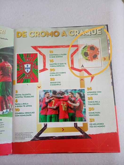 Caderneta Panini 2022 - Seleção Portuguesa de Futebol