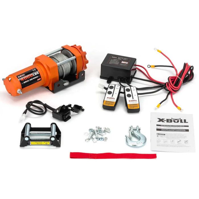 Електрична автомоб лебідка для позашлях та квадроциклів X-BULL 4500LBS