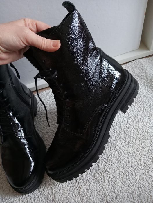 Buty damskie skórzane ocieplane Mjus