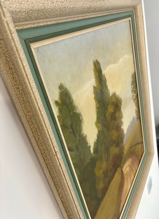 Topole 1977 Przemysław Pabudziński Wyjątkowy obraz olej na płótnie