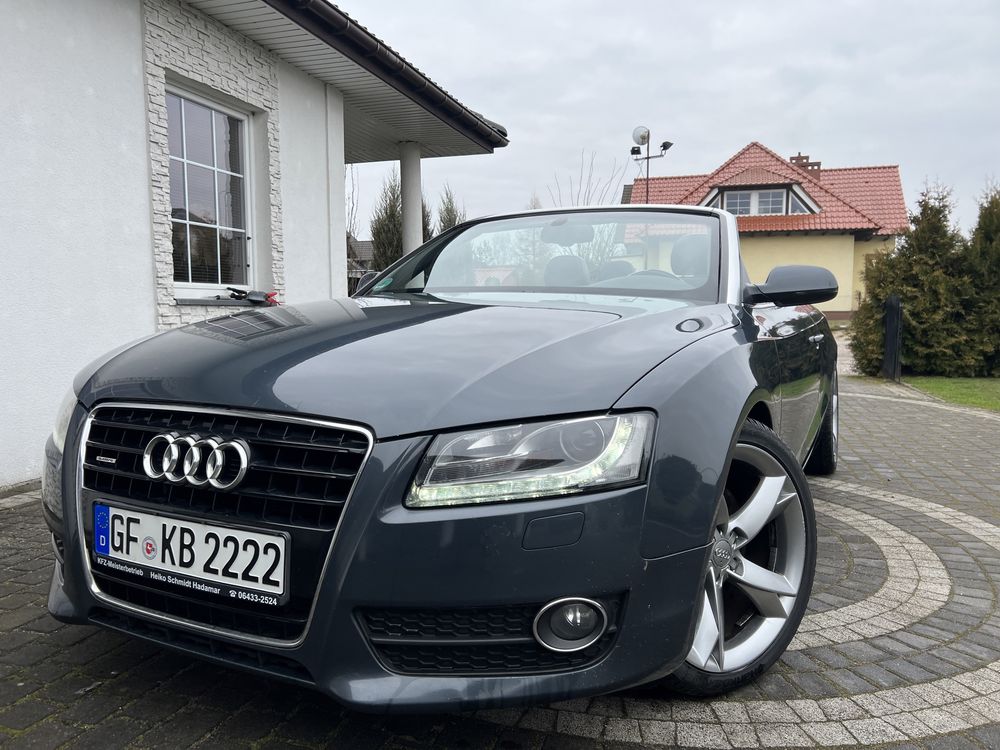 AUDI A5 Cabrio 3,0 Disel 240kucy Navi Alus Skóra BEZWYPADKOWY Niemiec