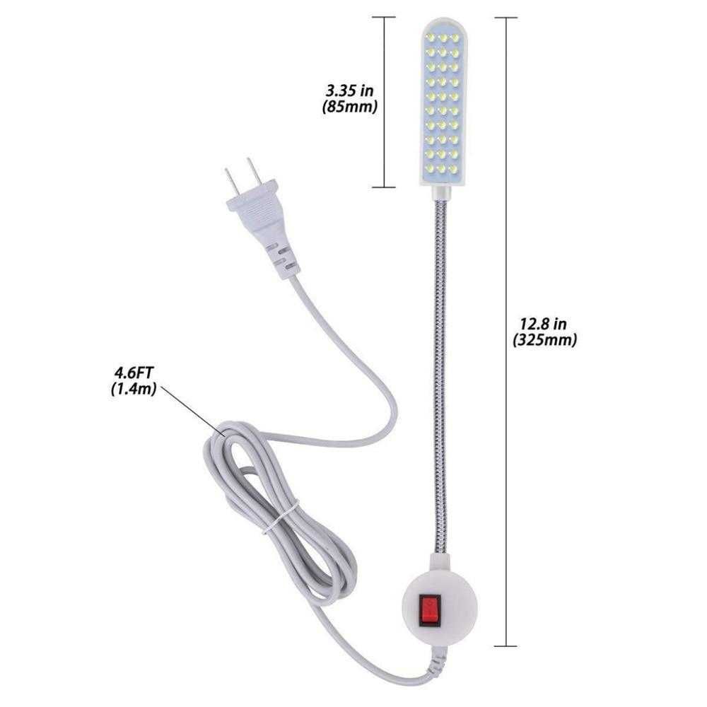 Candeeiro para Máquina de Costura, 30 LEDs (NOVO)