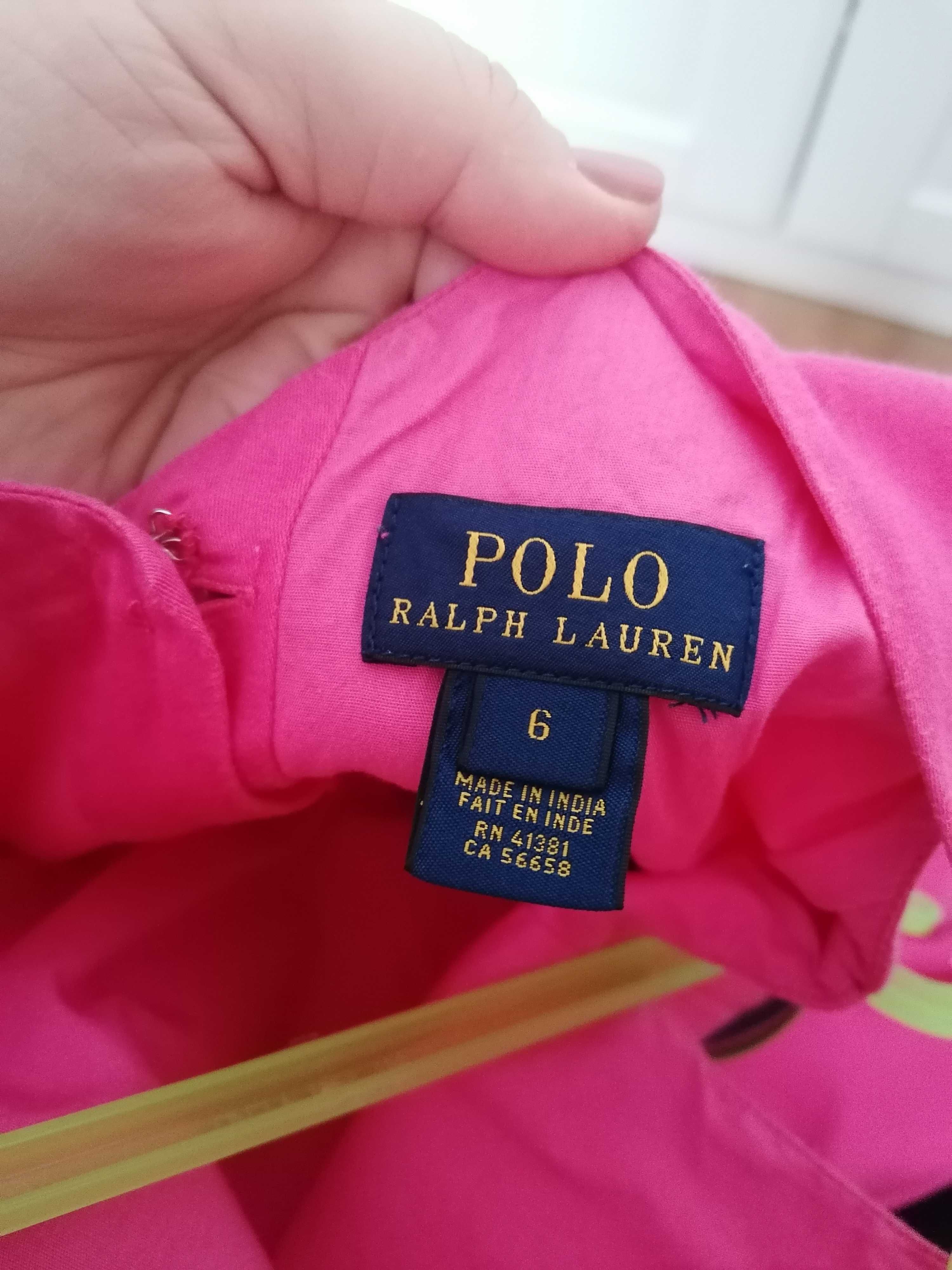 Sukienka Polo Ralph lauren, rozmiar 116/122, różowa