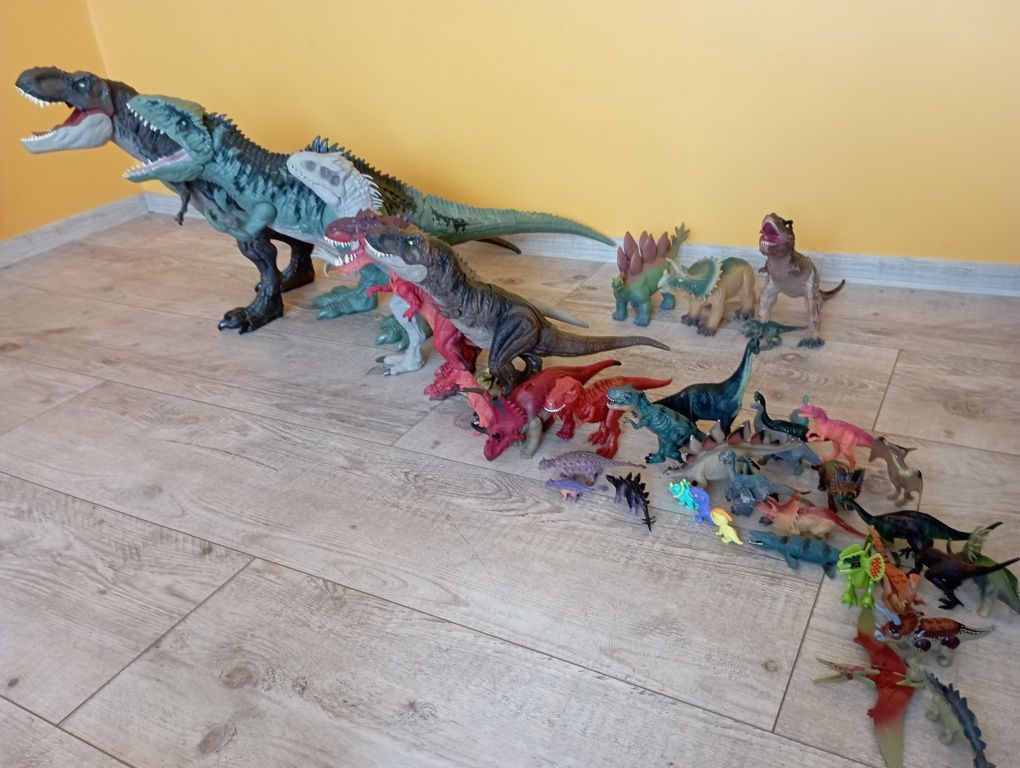 Dinozaury Mattel XXL oraz inne 41sztuk