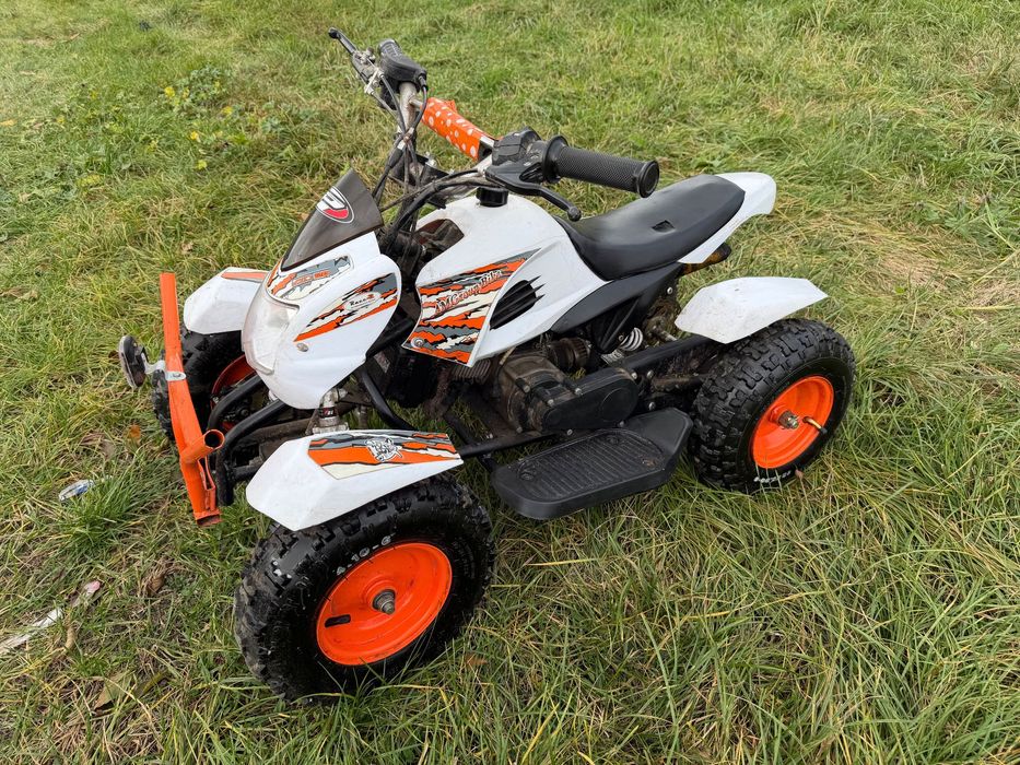 Mini quad 50 cm palony na szarpak i starter