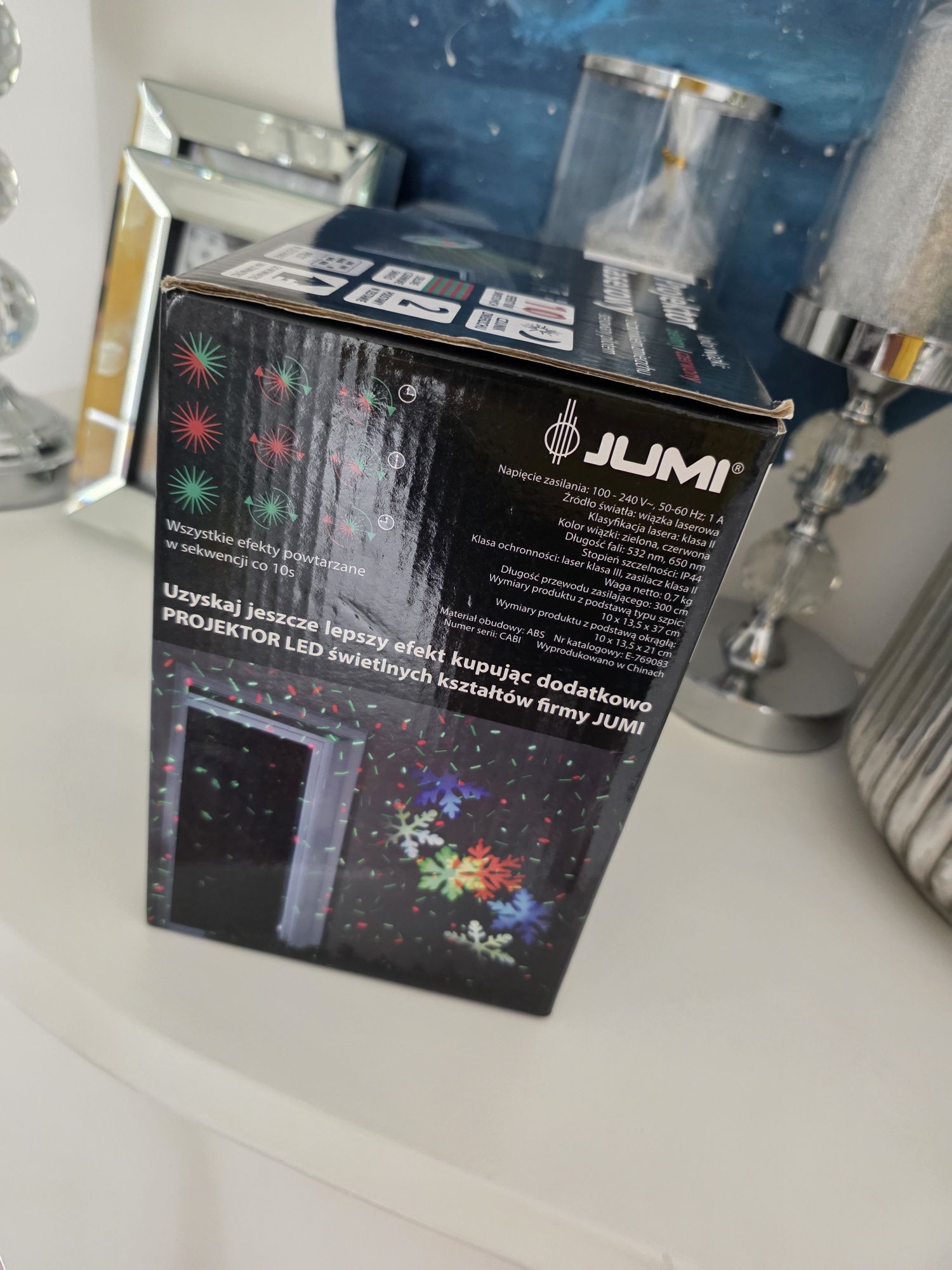 Projektor laserowy z czujnikiem zmierzchu nowy
