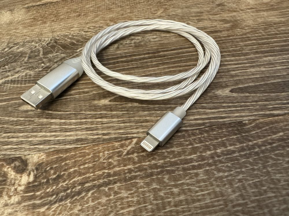 Kabel Iphone USB lightning świecący LED 100 cm