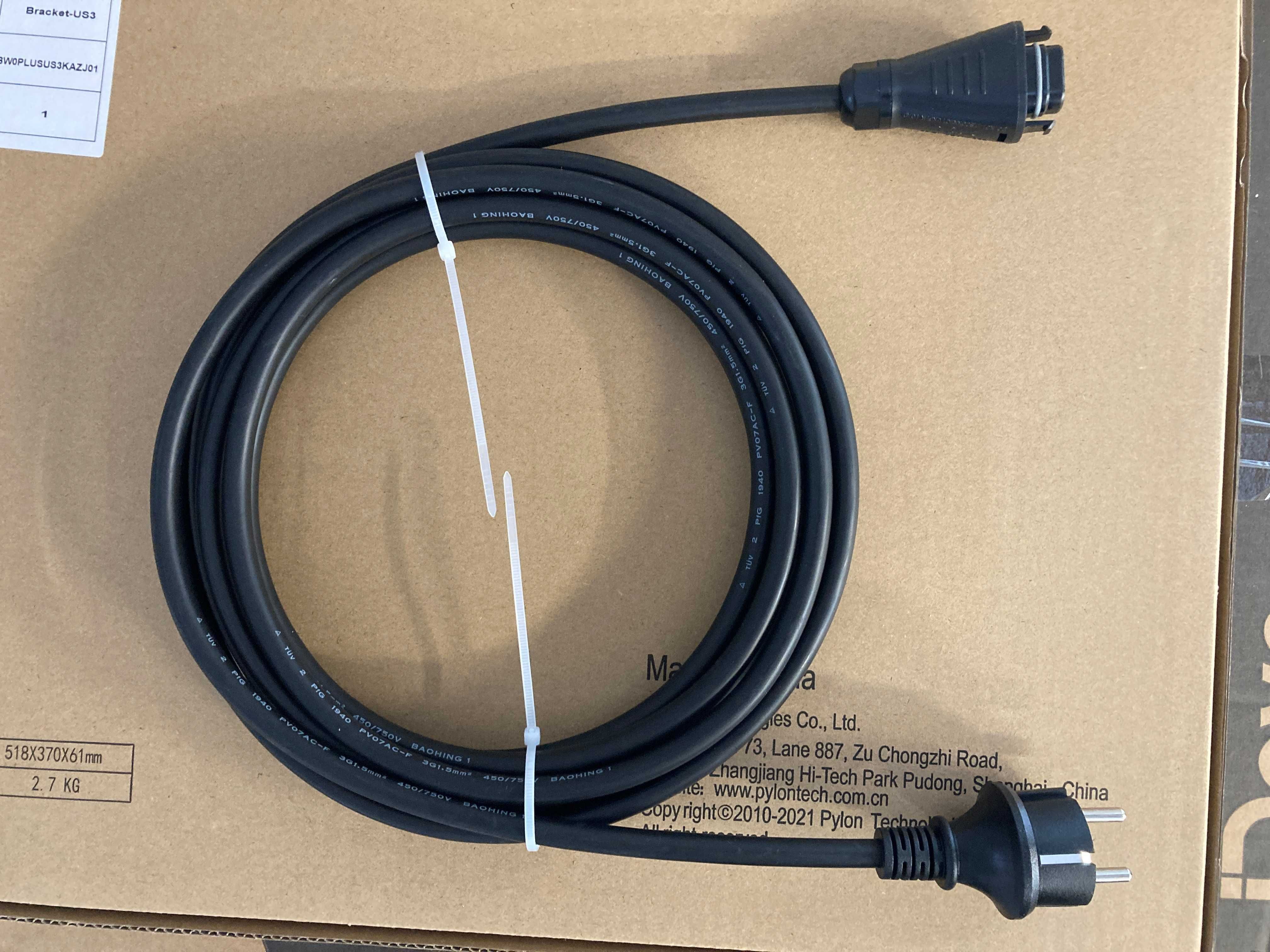 Kabel Hoymiles HMS z wtyczką AC 5m 1F przewód