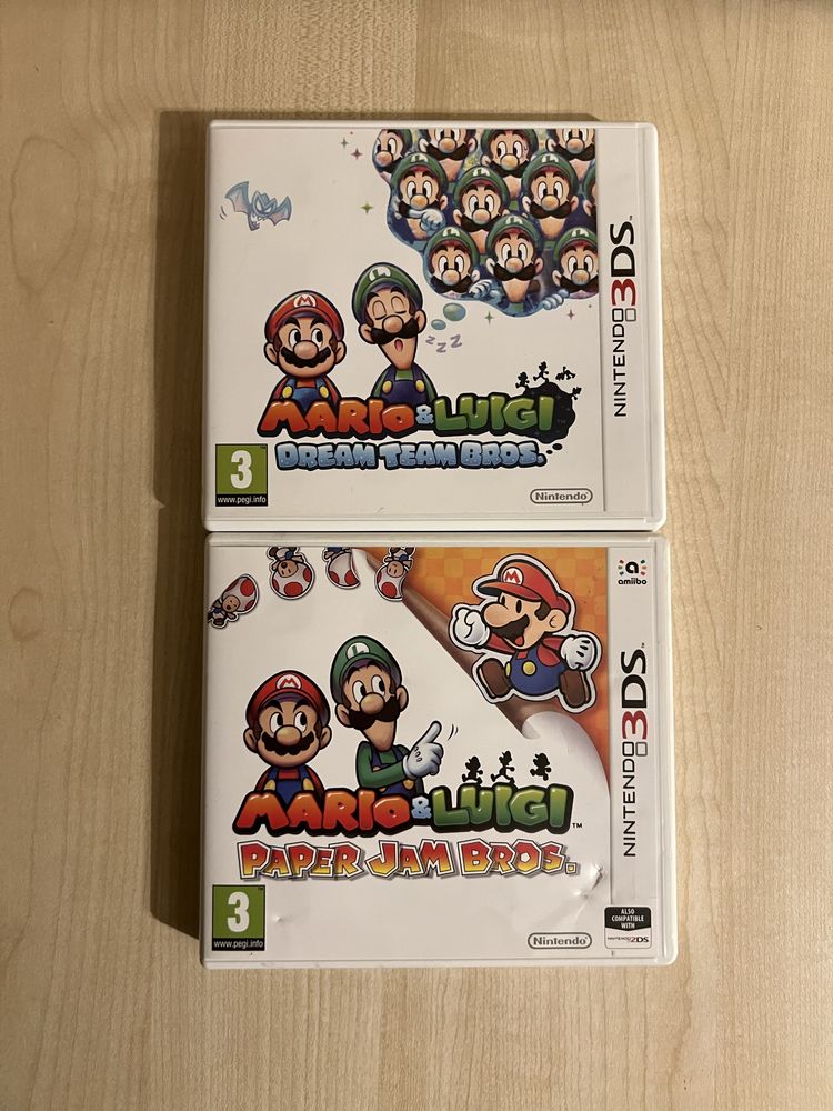 Zestaw gier na nintendo 3ds gry z serii mario i luigi