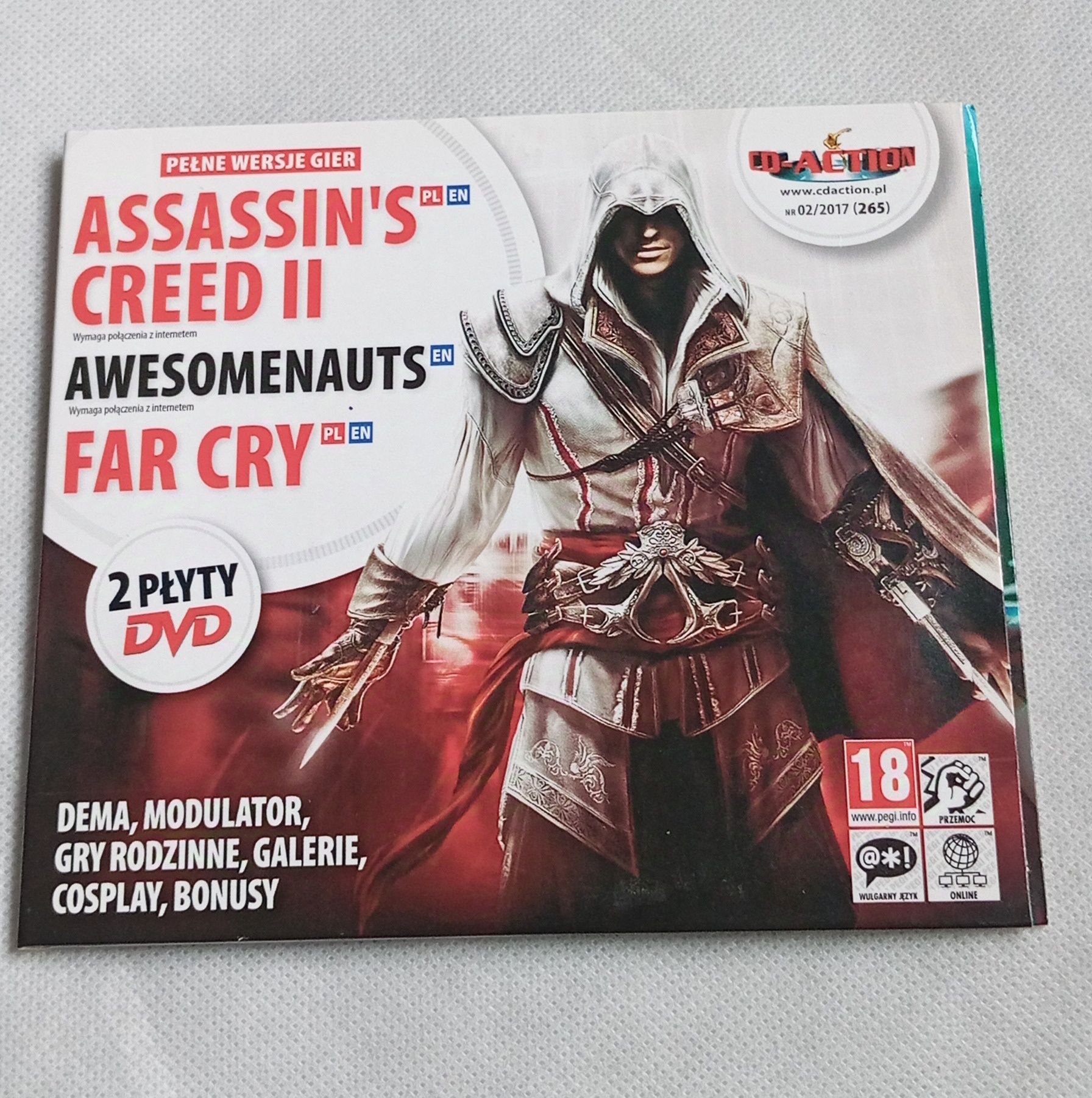 płyta CD-Action z numeru 2 roku 2017 Assassin's Creed 2