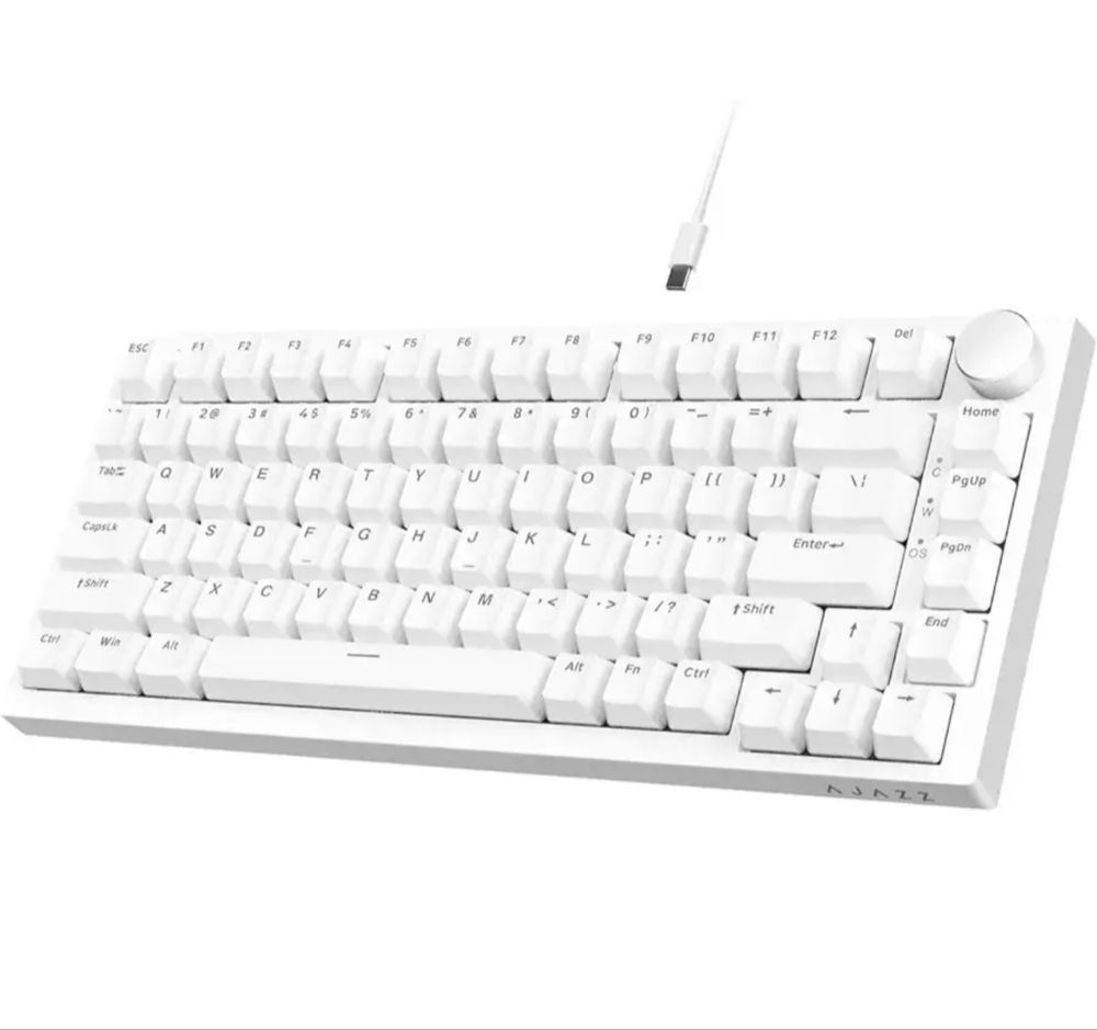 Ігрова механічна клавіатура AJAZZ AK820 WHITE , із підсвіткою
