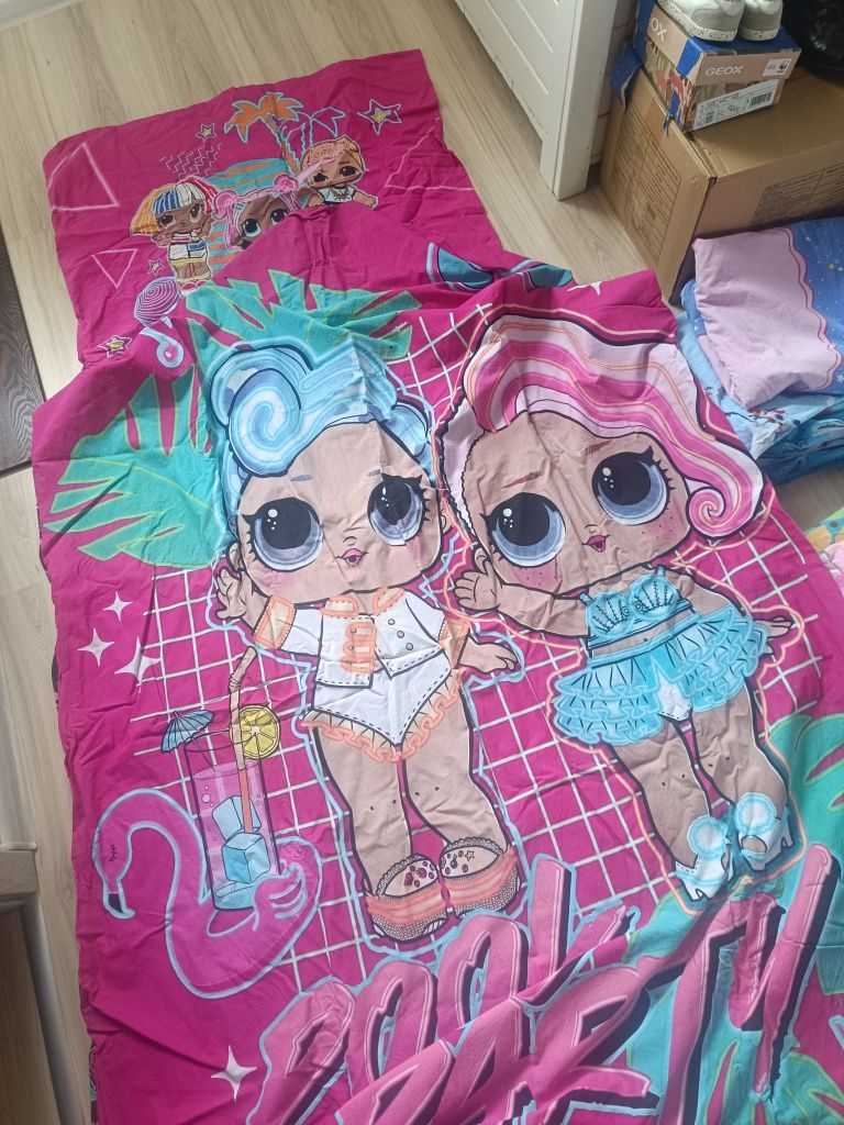 Zestaw pościeli barbie lol suprise kraina lodu 160x200 bawelna