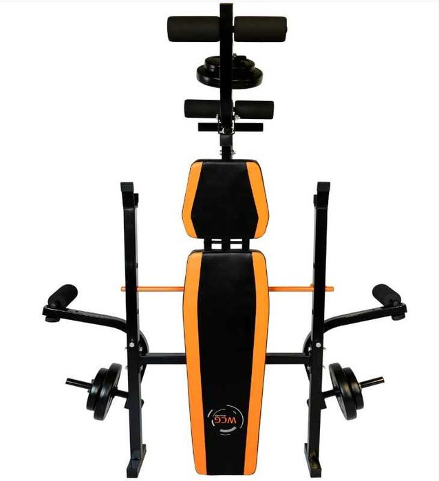 ‼️Скамья Для Жима WCG 0055+Приставка Скотта Набор STRONG штанга 128 КГ