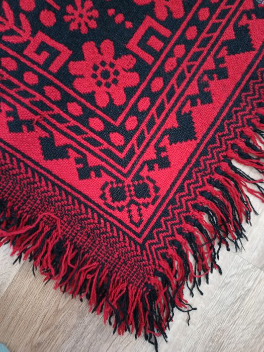 Komplet narzuta i nakrycia na fotele + gratis wełna owcza PRL