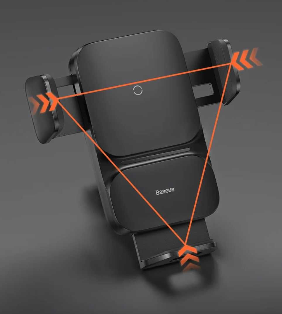 Ładowarka samochodowa indukcyjna Baseus 15W automatyczna Samsung Apple