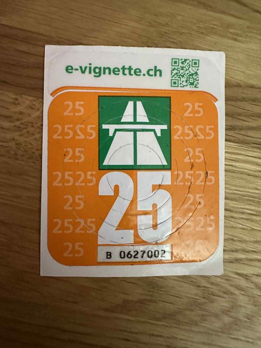 Winieta Szwajcaria 2025 – ważna do 31.01.2026