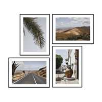 Plakat obraz zdjęcie format A3 30x40 góry palma trawy kwiaty wakacje