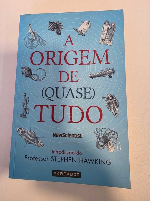 Livro A Origem de (Quase) Tudo PT, Marcador, c/ intro Stephen Hawking