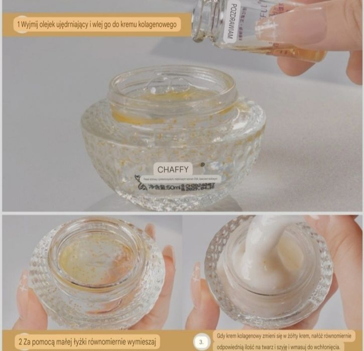 Krem CHAFFUL • Kolagen + Kawior • Ujędrniający • 50 ml