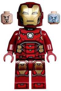 Lego Super Heroes - Iron Man with Silver Hexagon on Chest - sh612