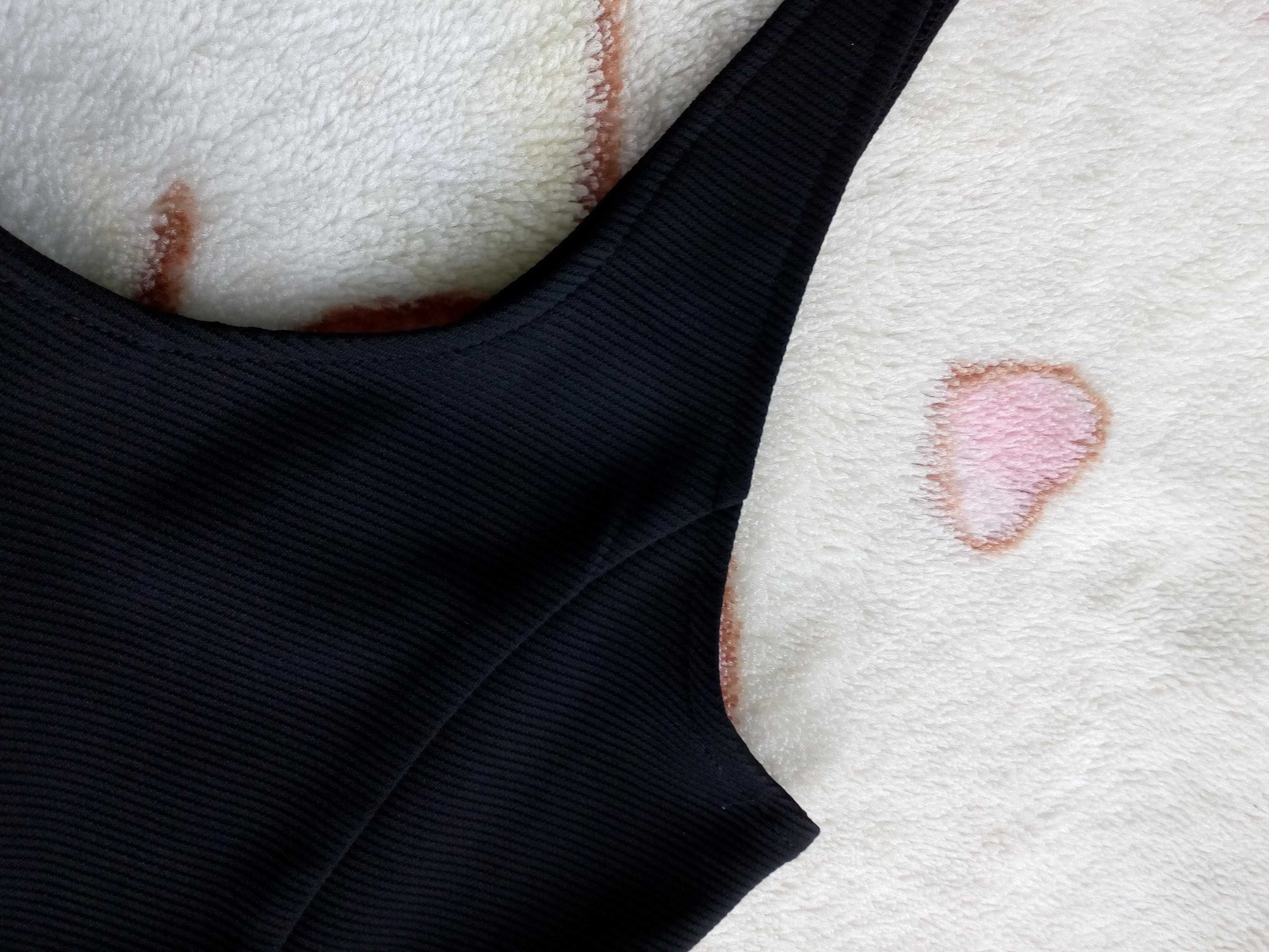 Czarna elegancka letnia sukienka prążkowana H&M 38 jak nowa