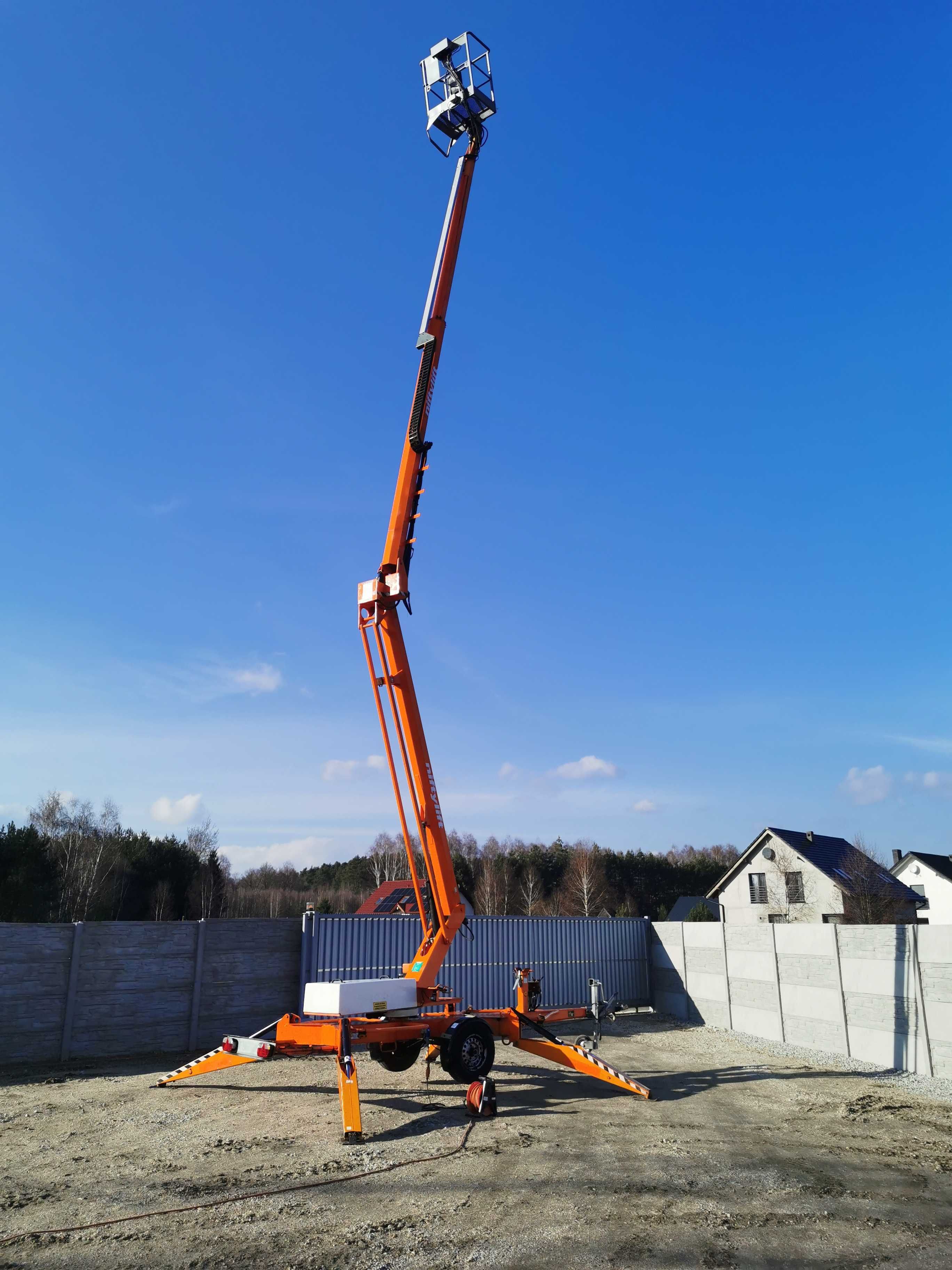 Nifty Niftylift 170 HAC podnośnik koszowy na przyczepie 17 m. zwyżka