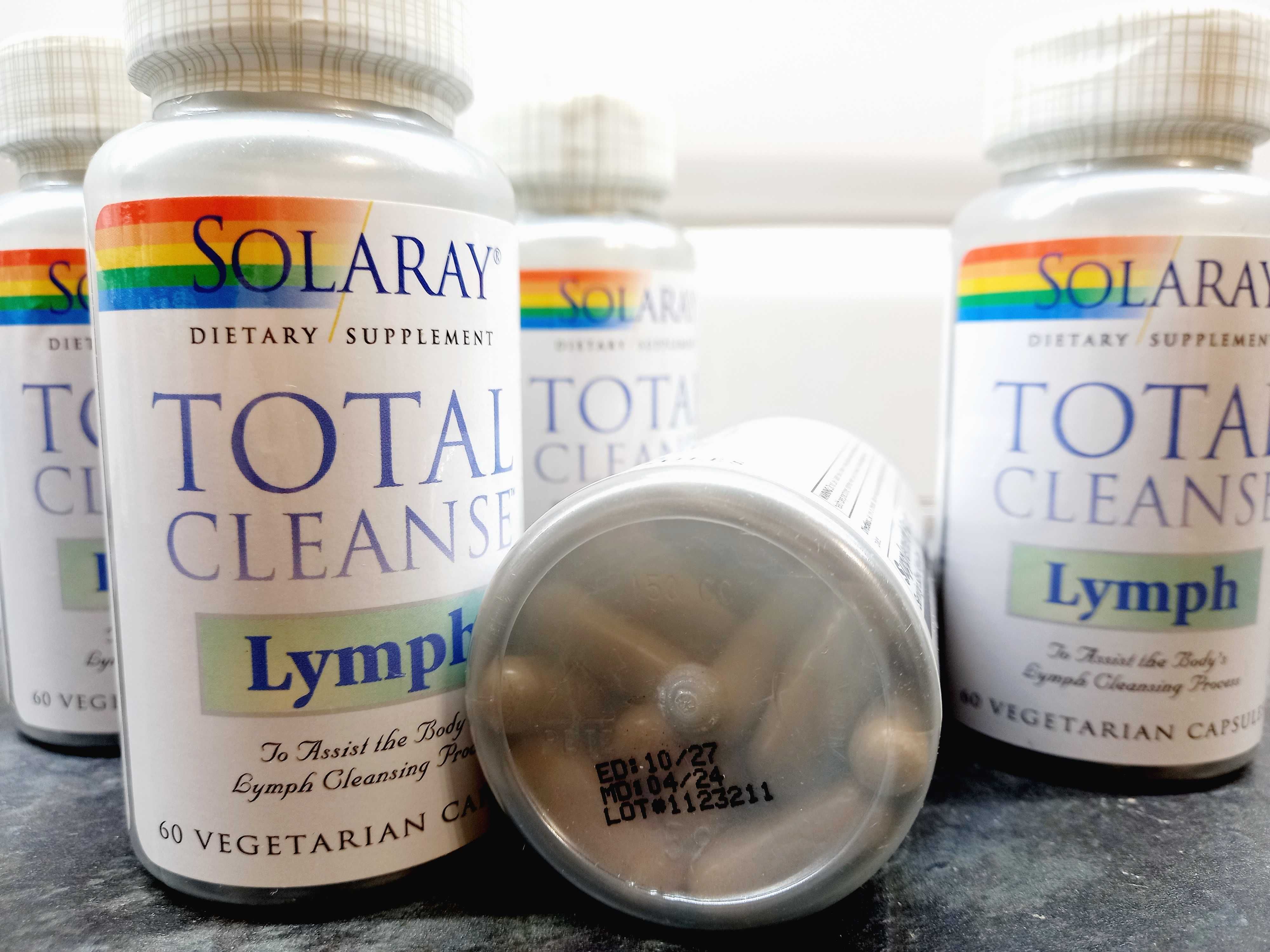 Solaray, Total Cleanse Lymph (60 капс.), очистка лимфы и детоксикация