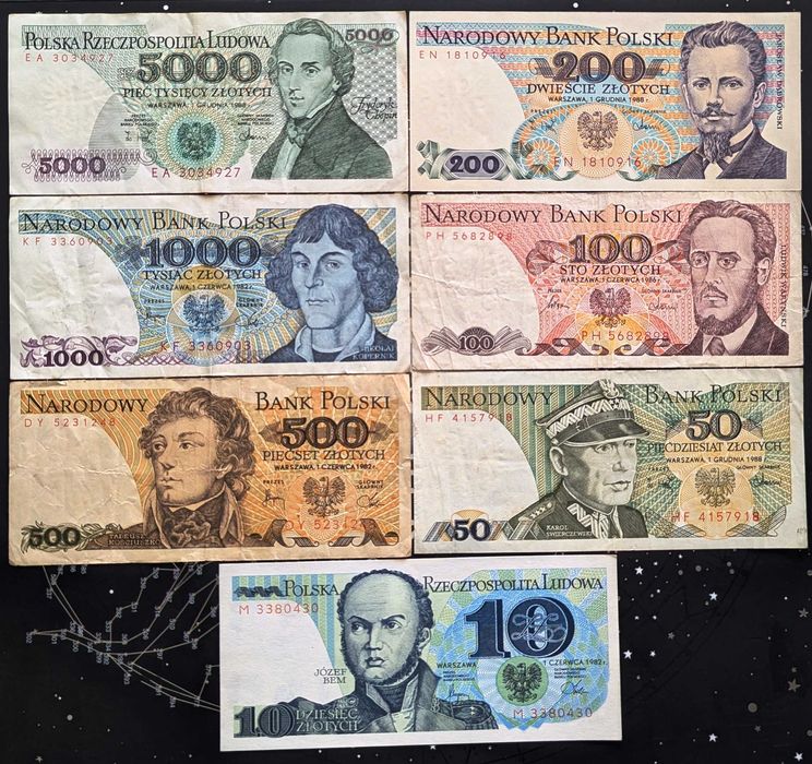 Банкноти Польщі та Нацбанку