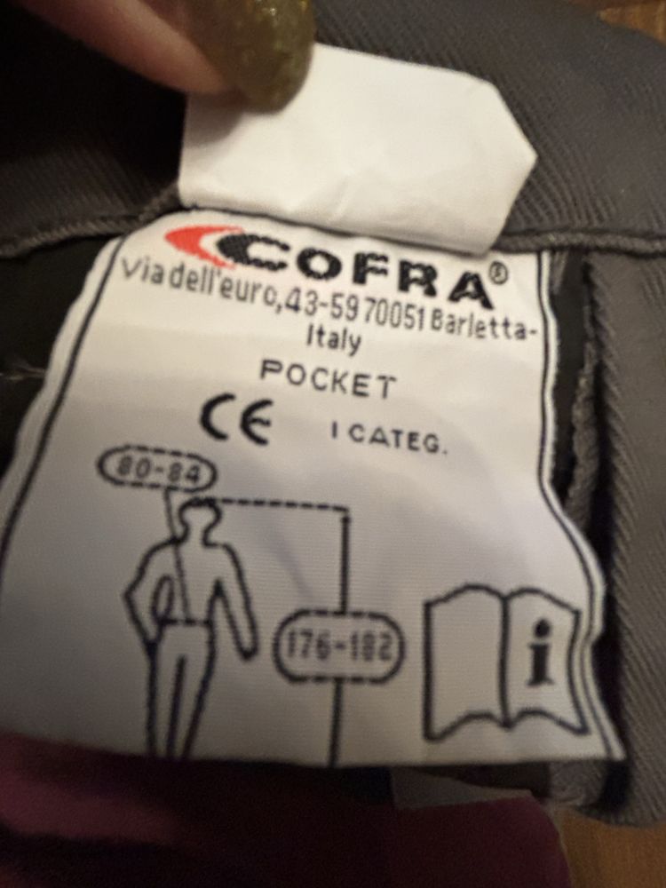 Spodnie ogrodniczki robocze Cofra