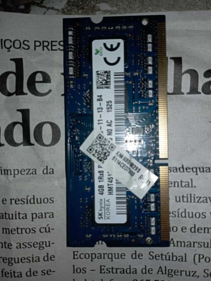 Memória de computador portátil 4 gigas Hynix