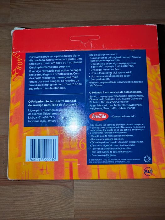 Pager Motorola Echo 1995 - Telecel | Telechamada