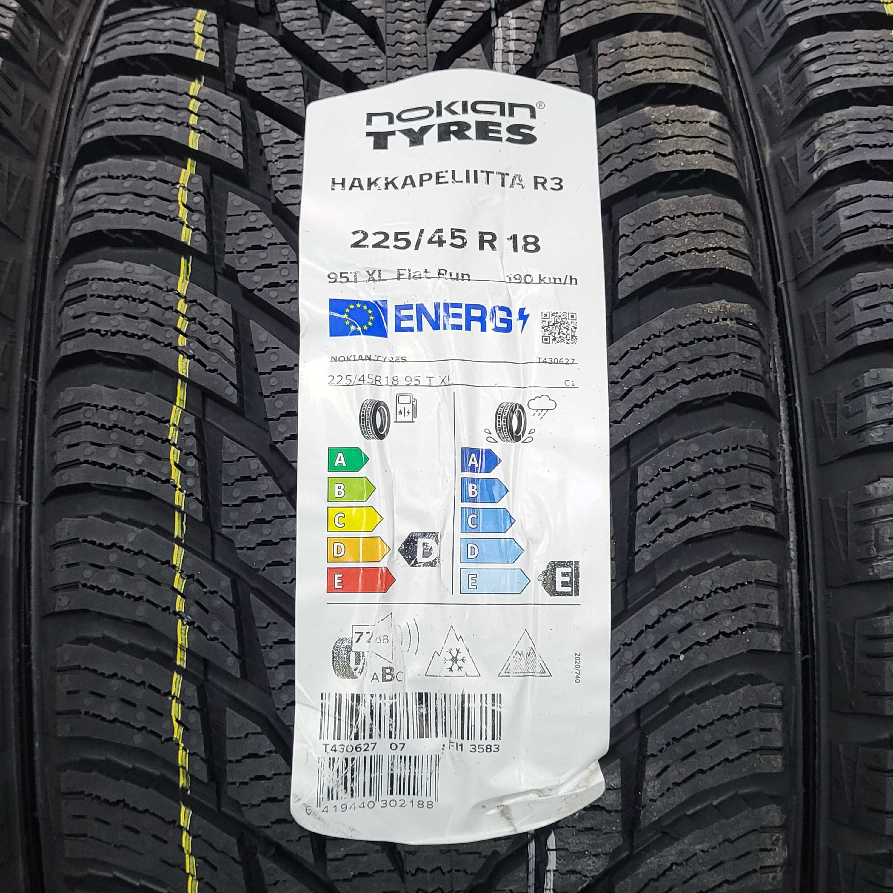 Nokian HAKKAPELIITTA R3 XL RFT 225/45R18 95T   Nowe