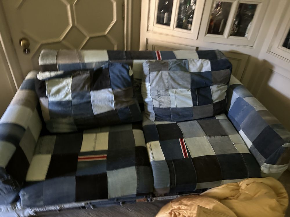 Denim couch used