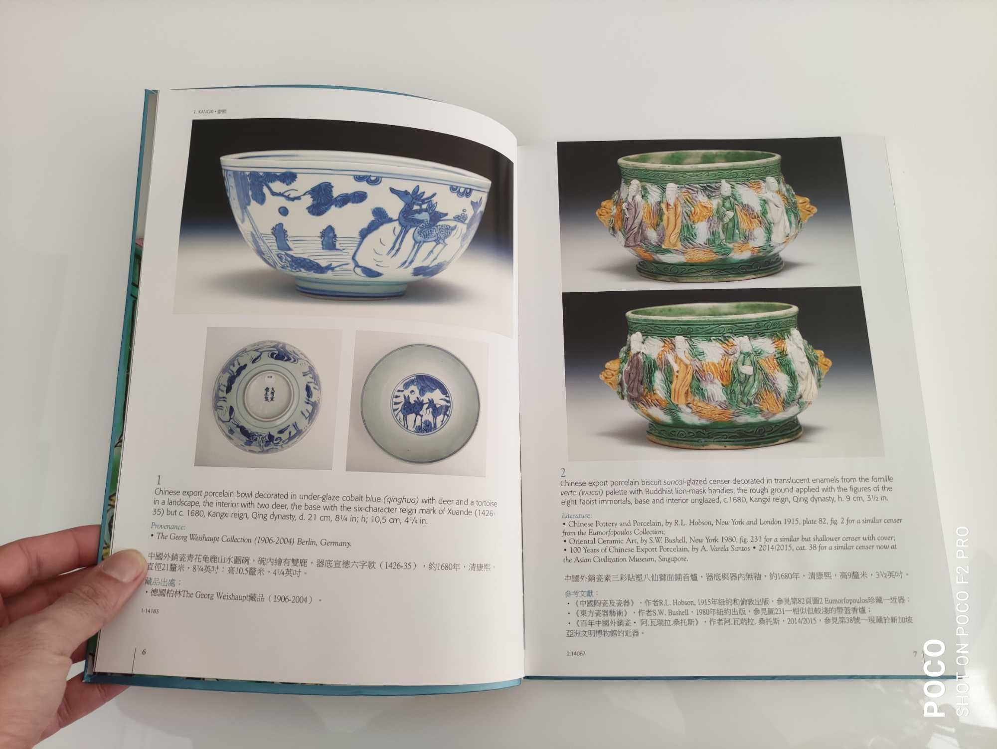 2 Catálogos Porcelana Chinesa de Exportação