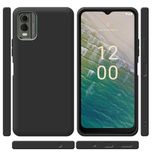 Силиконовый черный чехол для Nokia C32 / Чохол / Накладка / Бампер