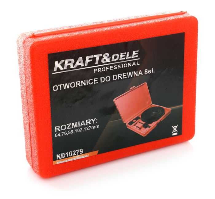 OTWORNICE do DREWNA zestaw 8 el. od 64-127mm akcesoria KD10279