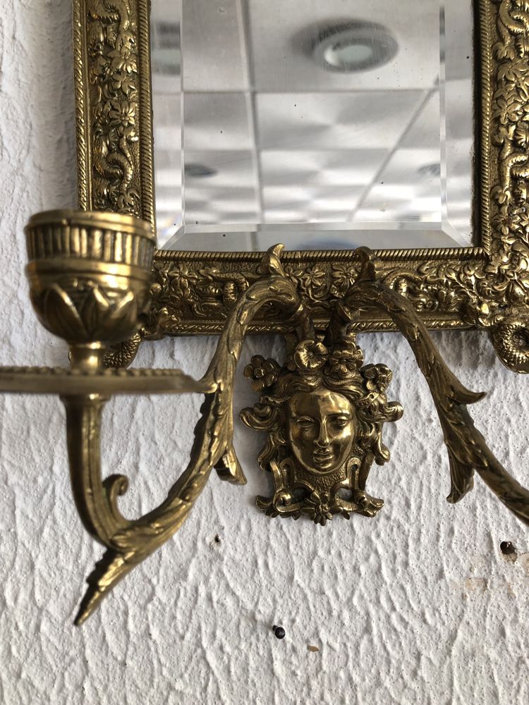 Par de apliques em cobre