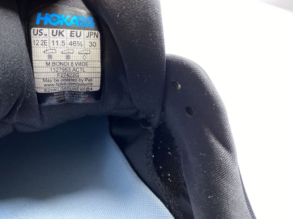 46.5-30см ОРИГІНАЛ 100% Кросівки HOKA BONDI 8 1127953