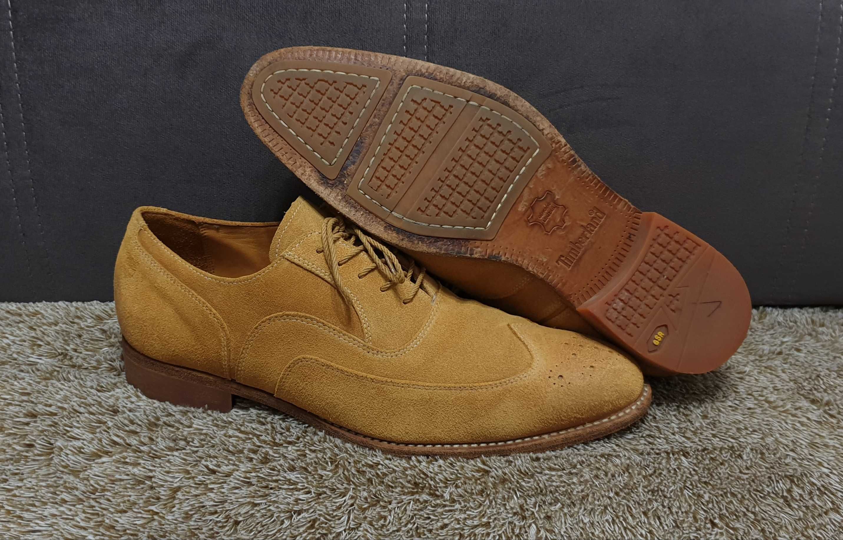 Мужские кожаные туфли оксфорды от американского бренда TIMBERLAND