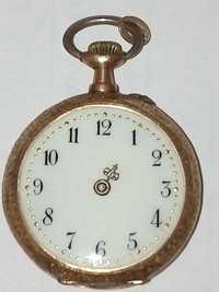 Золотые женские карманные часы  Emile Gander 1887 год Швейцар