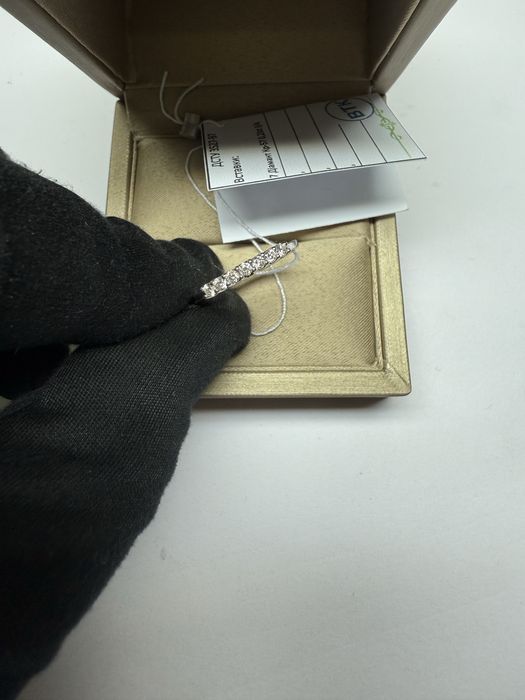 Кольцо дорожка помолвочное, 585 проба, природные бриллианты 0.23 ct