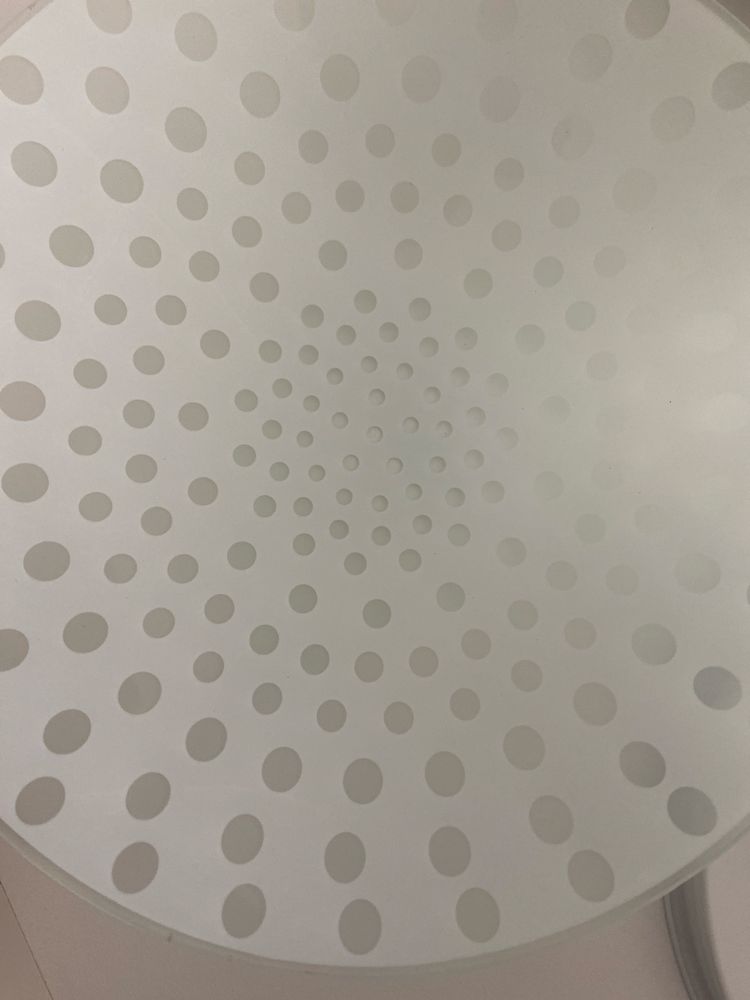 Candeeiro de teto em vidro com 2 lâmpadas led