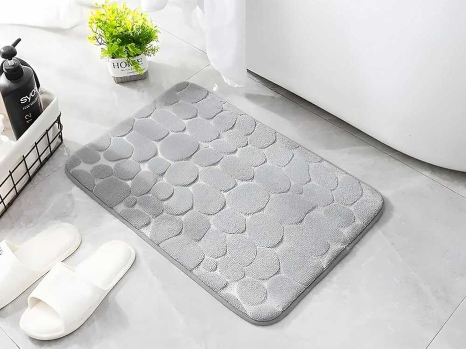 Dywanik łazienkowy miękki chłonny antypoślizgowy duży 80x50 prysznic