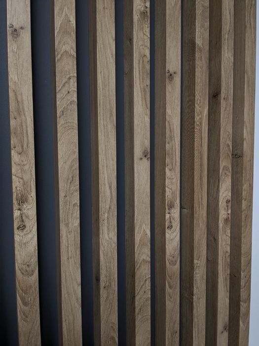 Lamele Lamelki drewniane Dąb nowe ścienne 280cm okleina MDF solidne