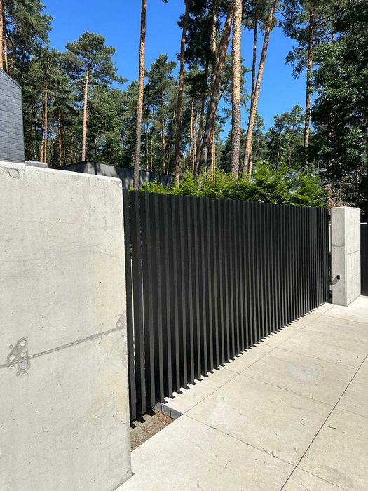 Ogrodzenie premium nowoczesne ogrodzenie grzebieniowe profile pionowe