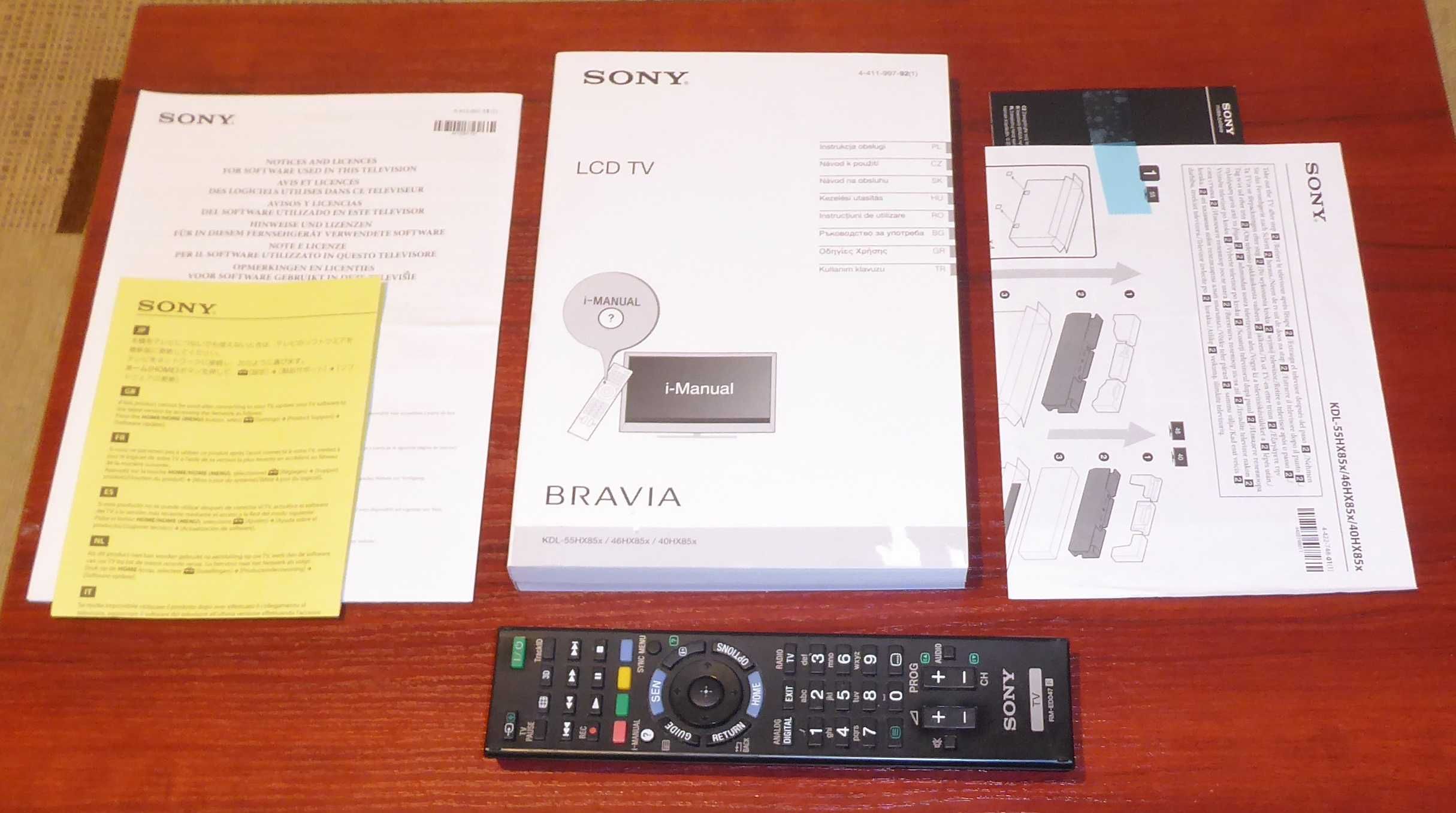 Sony KDL-40HX85 Gorilla Glass, obraz 3D. - bez podstawy z głośnikam.